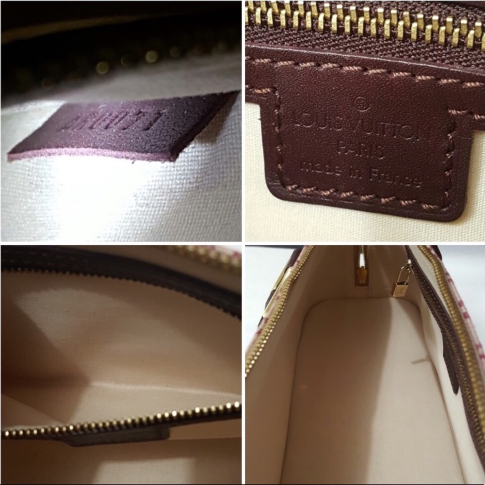 Alma Cherry Red Mini Lin Monogram - Picture 9 of 11